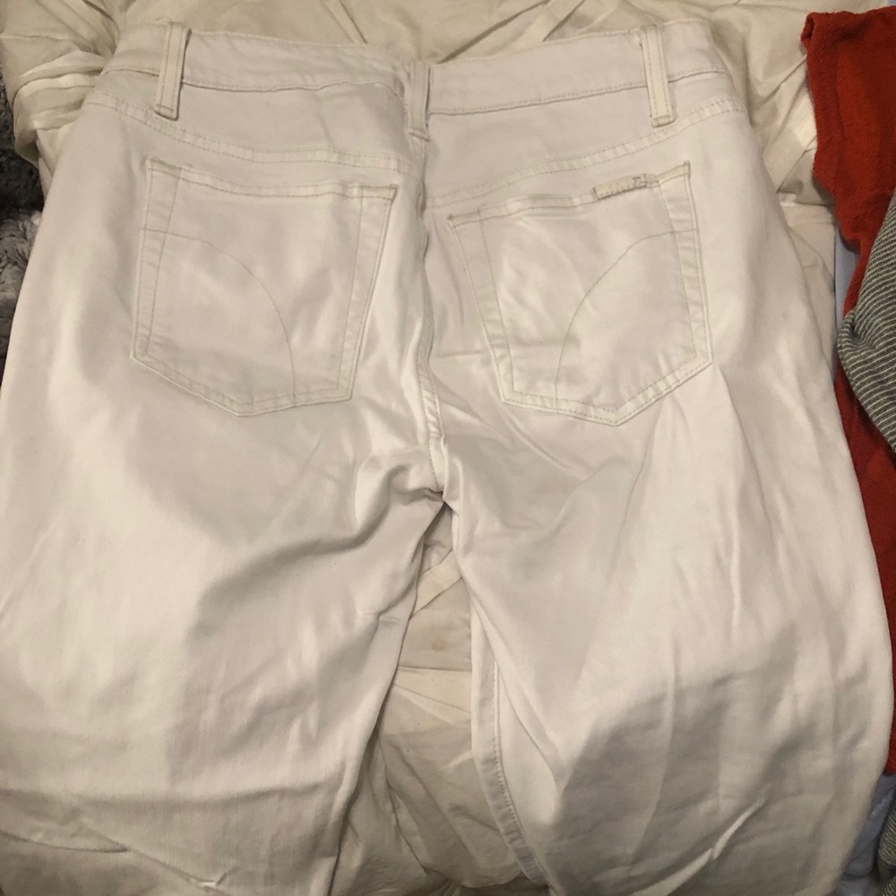 Joe’s white jeans